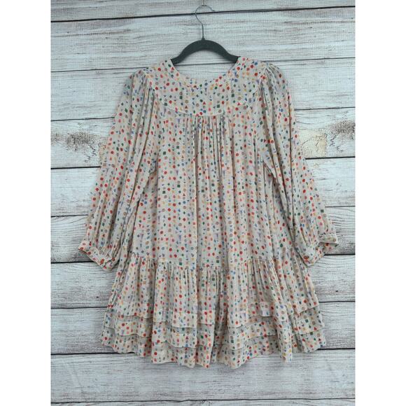 Maeve Anthropologie Geometric Print Button Down Blouse Womens Small Multicolor - Picture 2 of 12